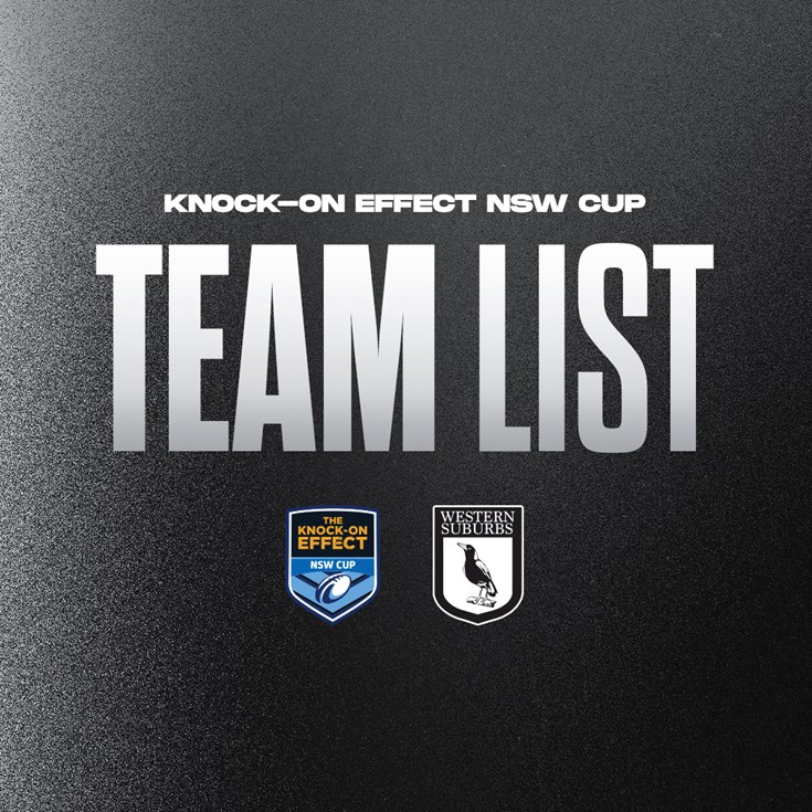 Team List: NSW Cup Round 18 vs Jets