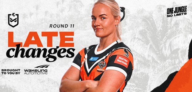 Late Changes: NRLW Round 11 vs Warriors