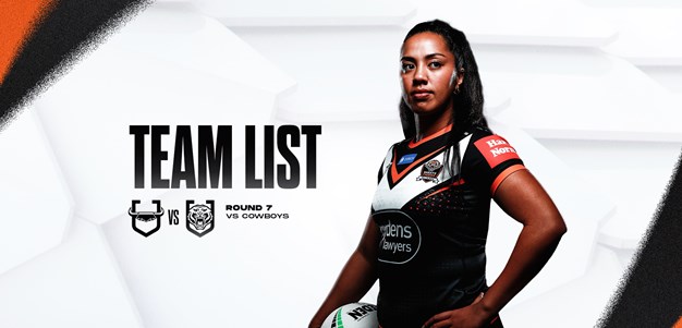 Team List: NRLW Round 7 vs Cowboys