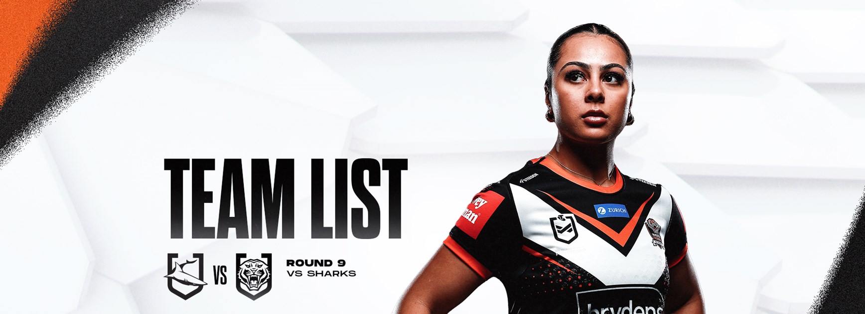 Team List: NRLW Round 9 vs Sharks