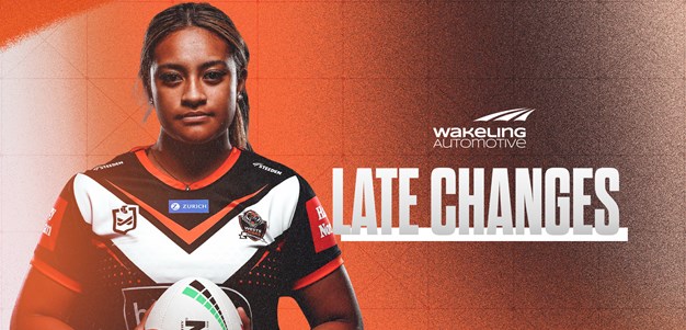 Late Changes: NRLW Round 6 vs Knights