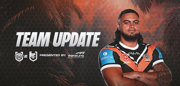 Team Update: NRL Round 1 vs Knights