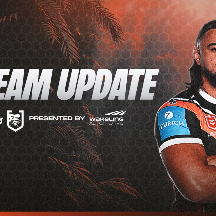 Team Update: NRL Round 1 vs Knights