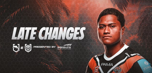 Late Changes: NRL Round 3 vs Dolphins