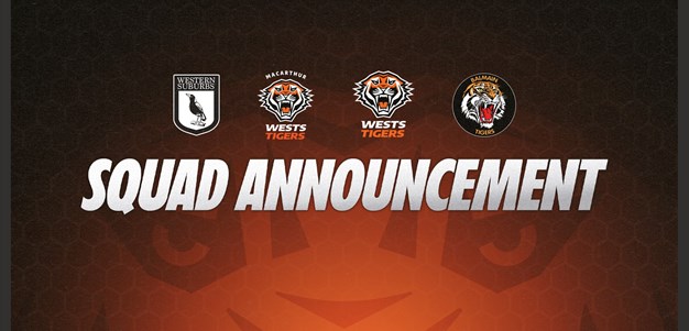 Wests Tigers 2025 Pathways squads confirmed