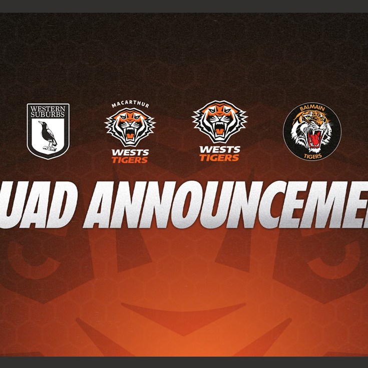 Wests Tigers 2025 Pathways squads confirmed