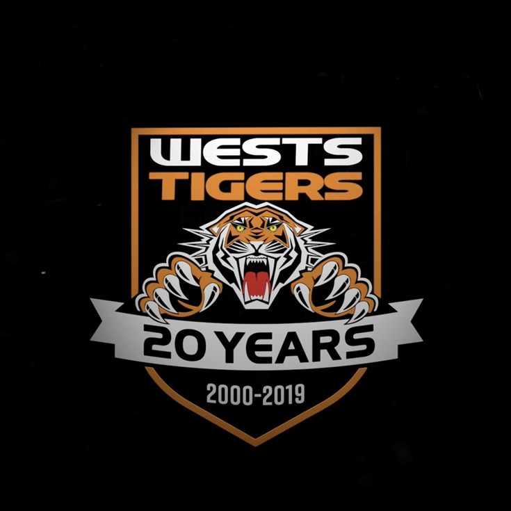 Wests Tigers unevil 20th anniversary logo