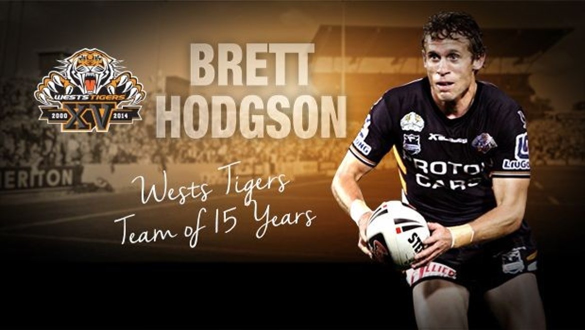 Brett Hodgson Wests Tigers Leaps Air Editorial Stock Photo - Stock Image