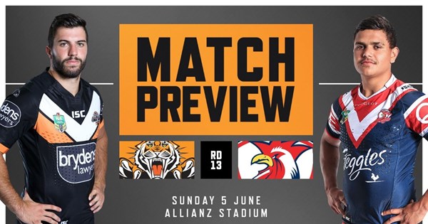 Match Preview: Wests Tigers vs. Roosters | Wests Tigers