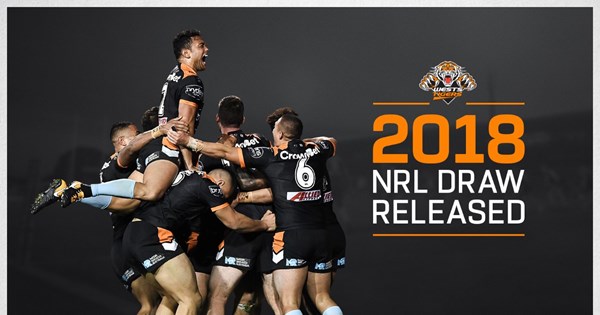 2018 NRL Draw Released | Wests Tigers