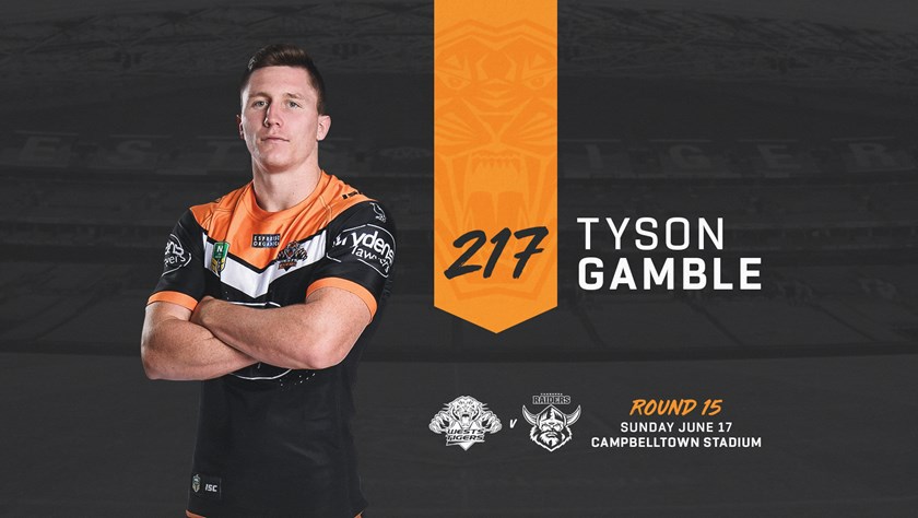 Official NRL profile of Tyson Gamble for Newcastle Knights