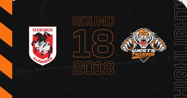 2018 Match Highlights: Rd.18, Dragons Vs. Wests Tigers 