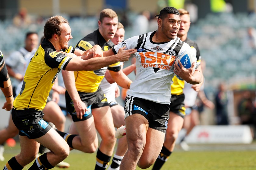 Wests Tigers 2018 Development Player Thomas Mikaele.