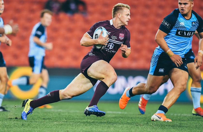 Reece Hoffman playing for the Queensland U/18's