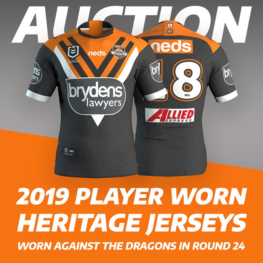 Own a piece of Wests Tigers history!