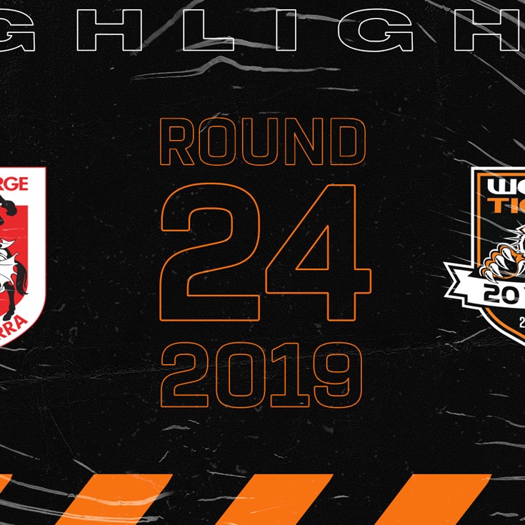 2019 Match Highlights: Rd.24, Dragons vs. Wests Tigers