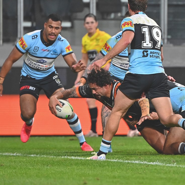 Aloiai try gives Wests Tigers some breathing