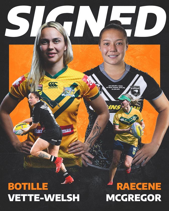 Wests Tigers sign international women's duo | Wests Tigers