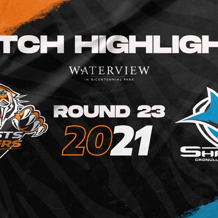 2021 Match Highlights: Rd.23, Wests Tigers vs. Sharks