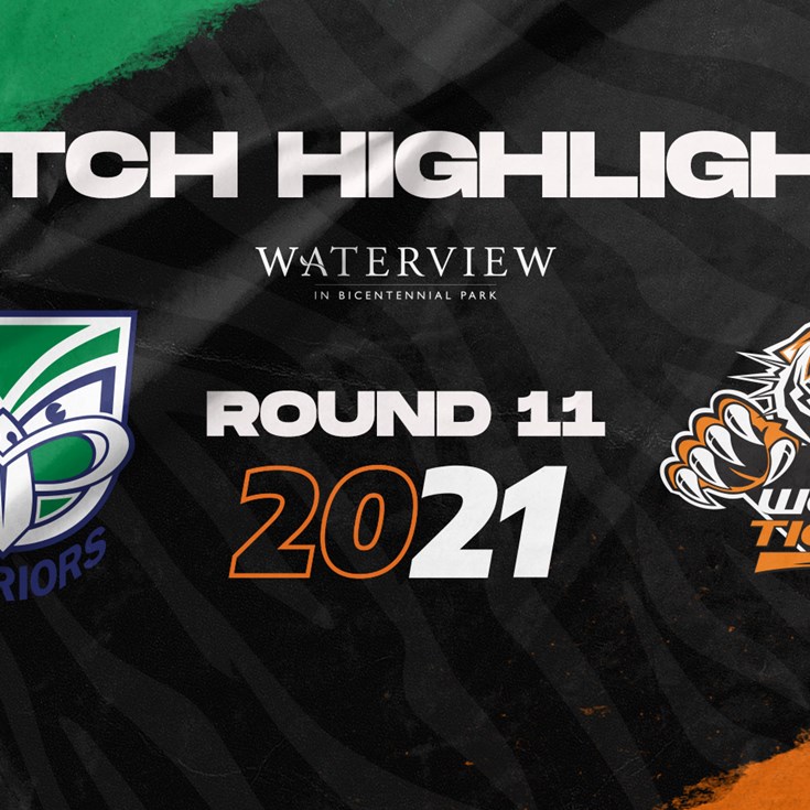 2021 Match Highlights: Rd.11, Warriors vs. Wests Tigers