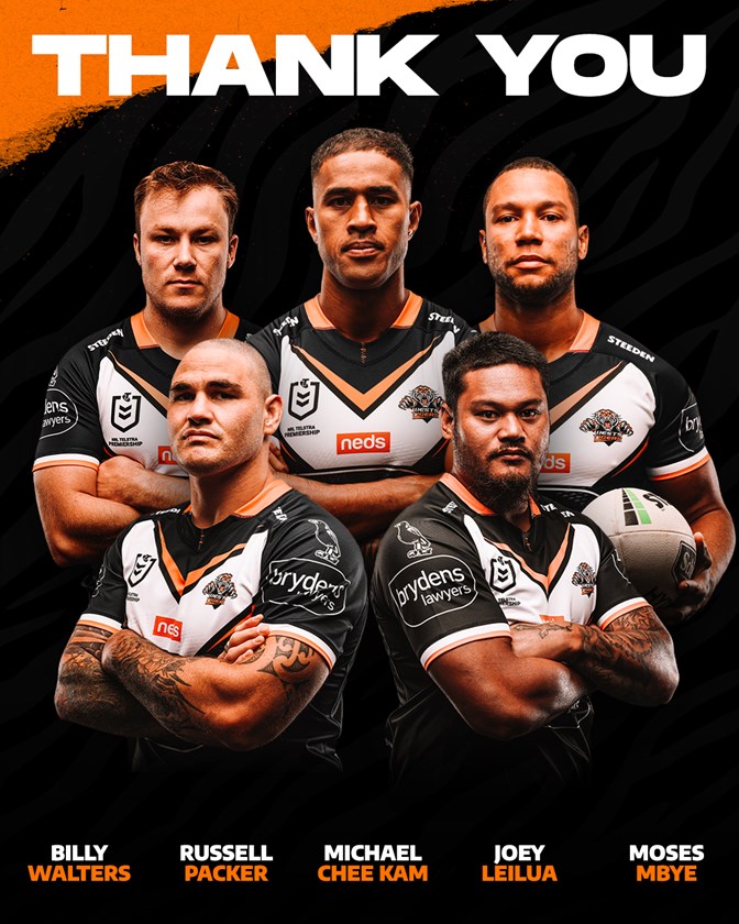 Wests Tigers reveal 2016 Team Poster