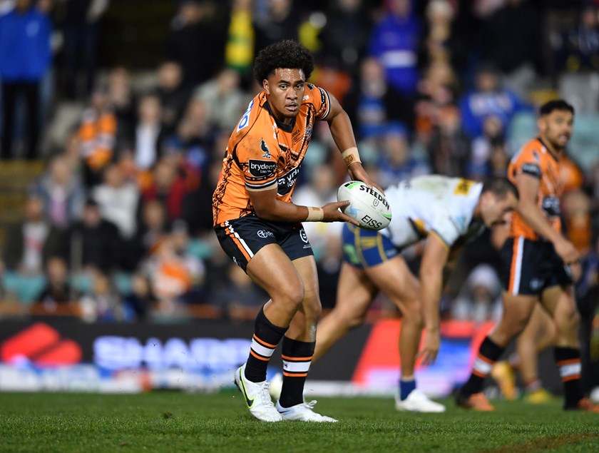 Justin Matamua's NRL debut against the Parramatta Eels in Round 17 at Leichhardt Oval