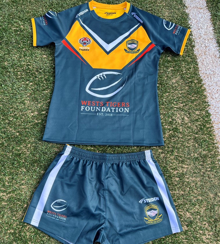 Concord HS new playing strip donated by Wests Tigers Foundation 