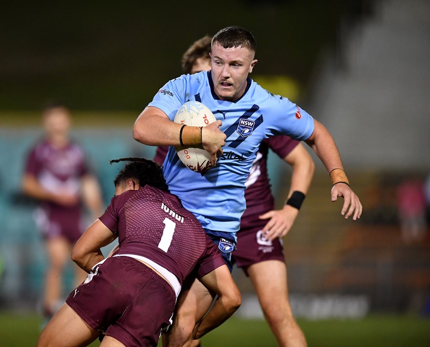 Brandon Tumeth in action for NSW Origin U/19's this year 