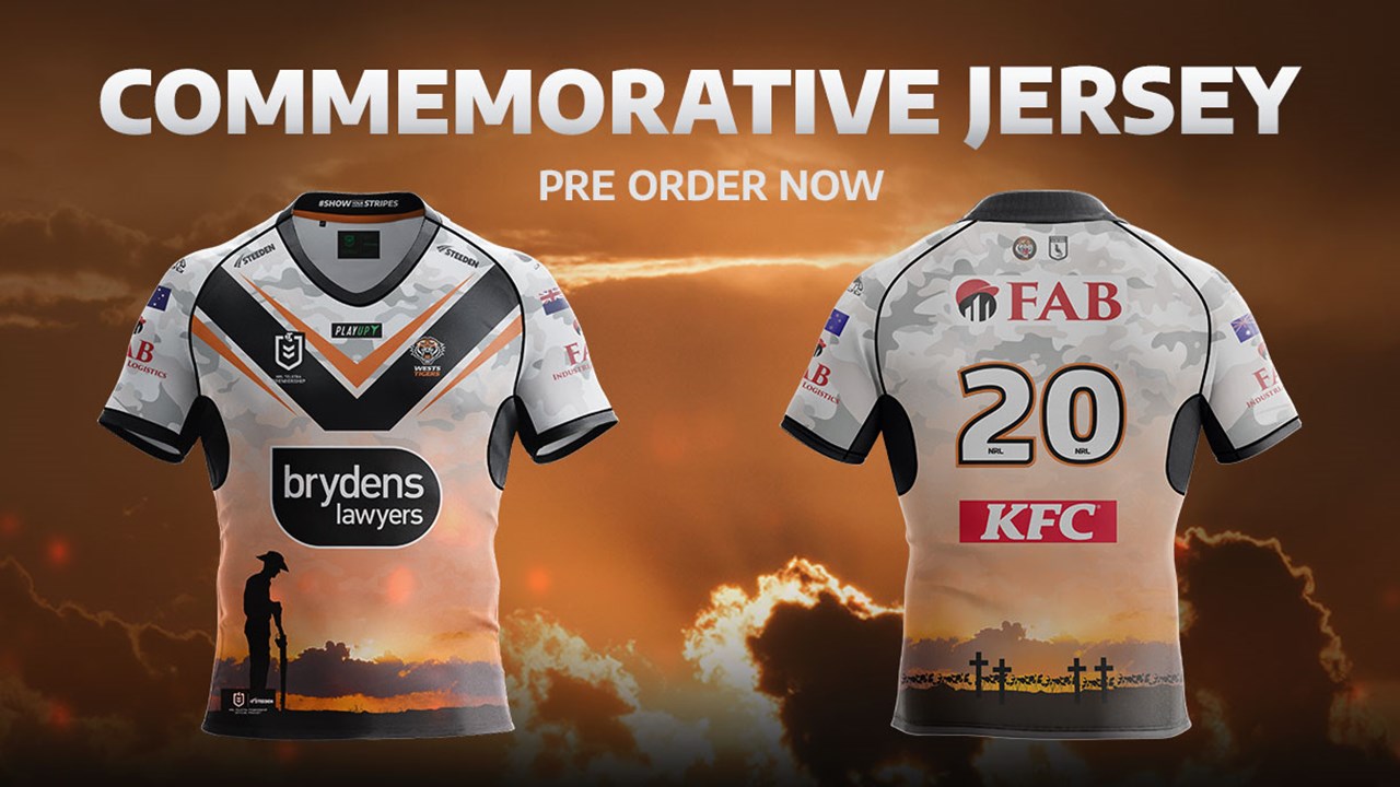NRL news 2023  Canberra Raiders, Wests Tigers Anzac Round jersey