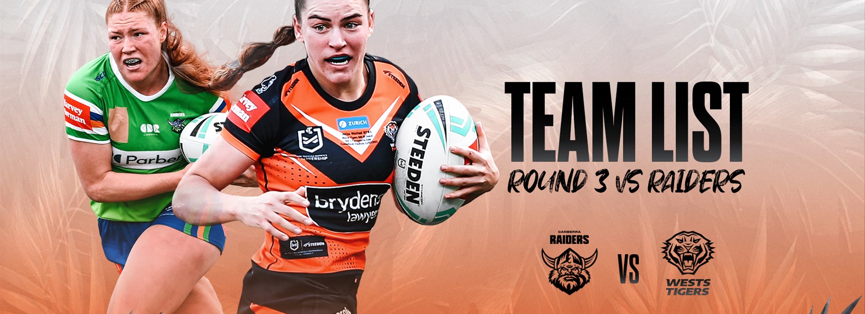 Team List: NRLW Round 3 vs Raiders