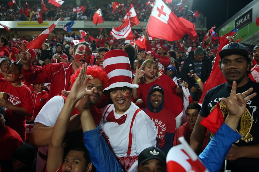 Samoa vs Tonga at FMG Stadium Waikato in 2017 Rugby League World Cup 