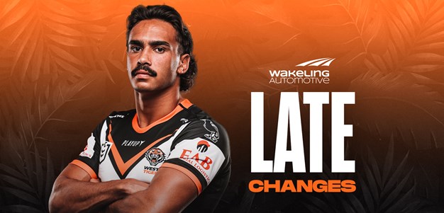 Late Changes: NRL Round 24 vs Warriors