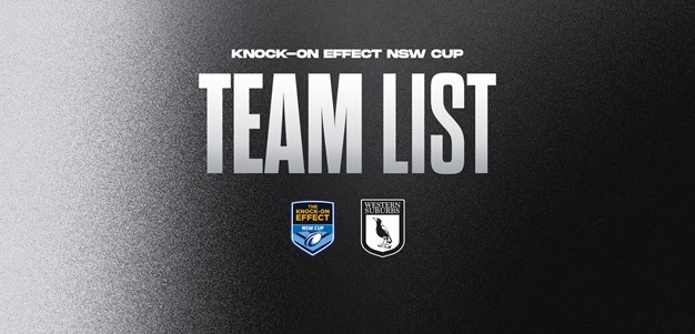 Team List: NSW Cup Round 19 vs Roosters