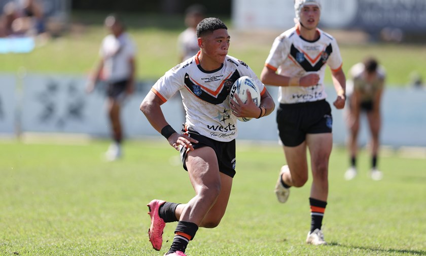 Andrew Sio in action in the Andrew Johns Cup Grand Final 