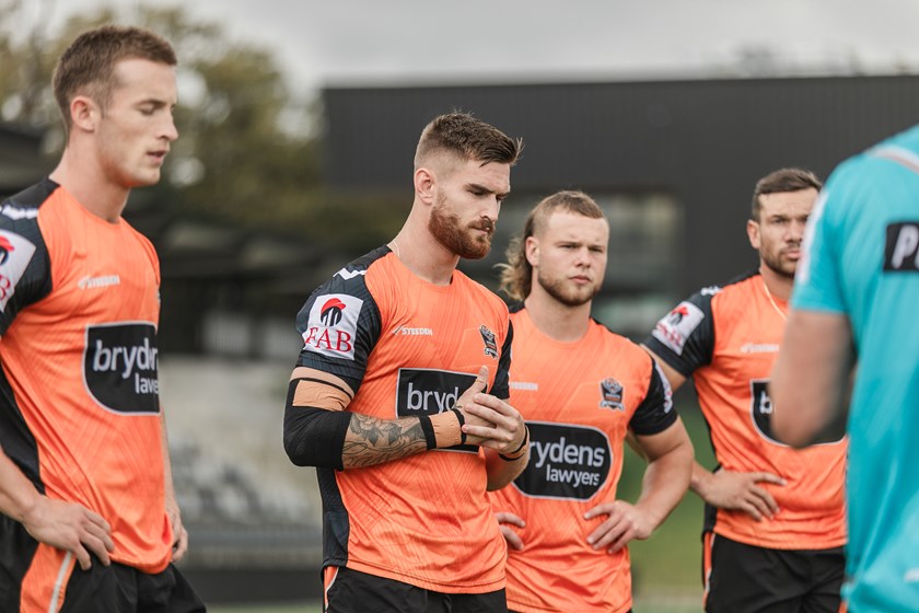 Declan Casey and Josh Feledy in training 