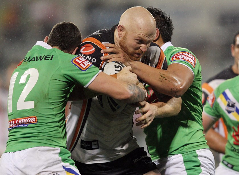 Galloway in action against the Raiders in 2012