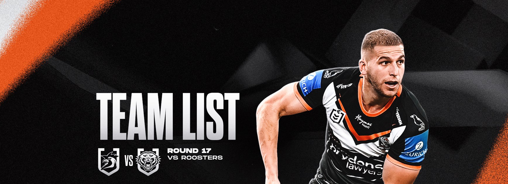 Team List: NRL Round 17 vs Roosters