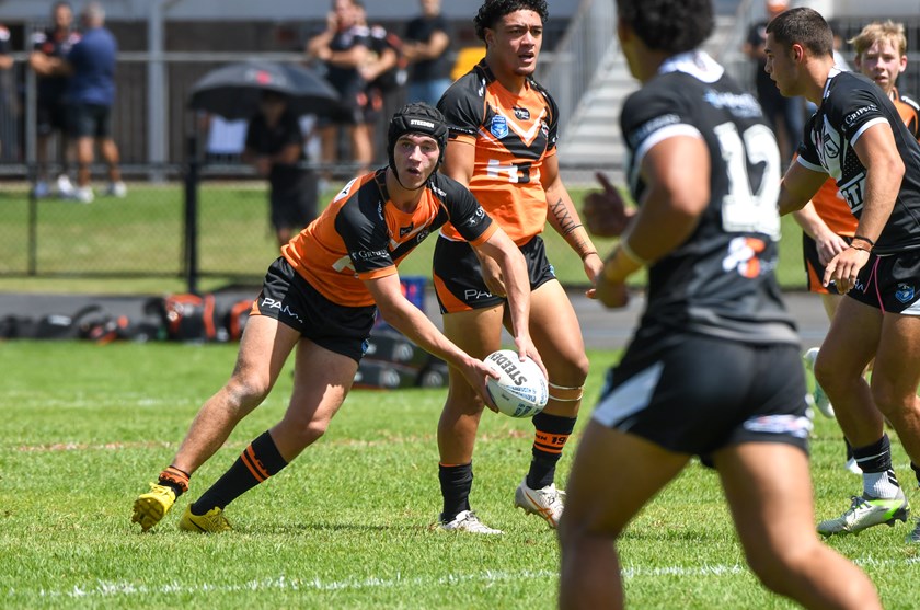 Jared Haywood playing SG Ball Cup for Balmain against the Magpies at Lidcombe Oval