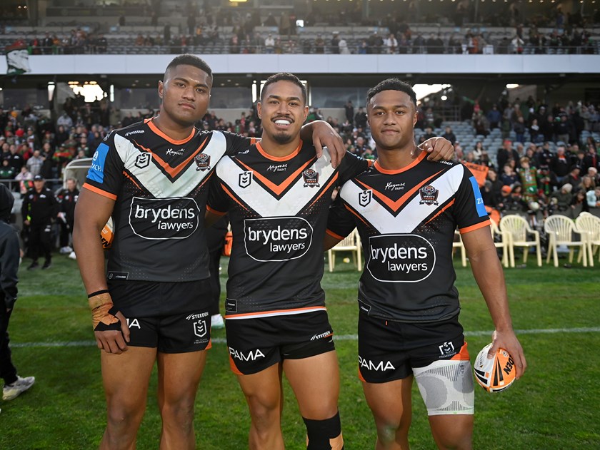 Samuela, Sione and Latu play NRL together for the first time against the Rabbitohs 