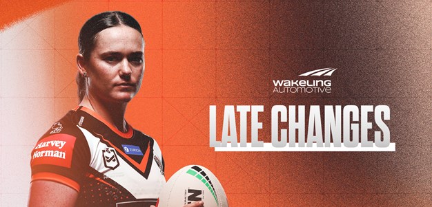 Late Changes: NRLW Round 1 vs Raiders