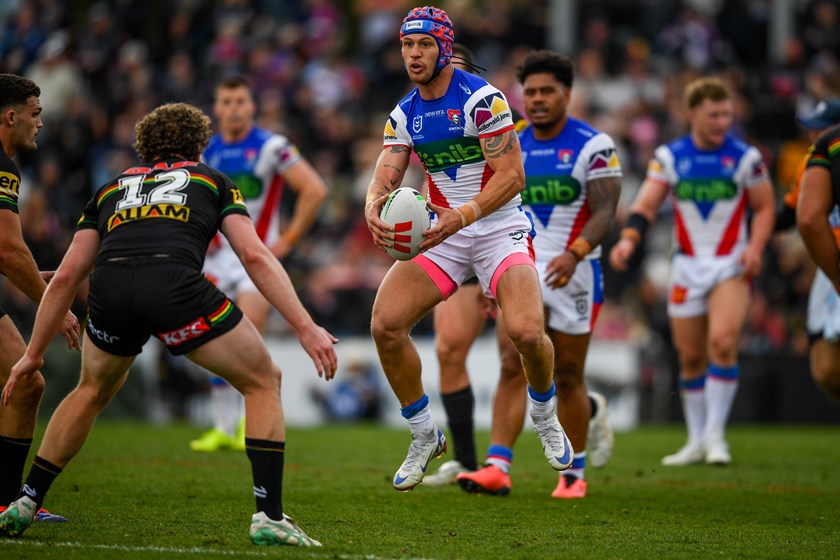 Danger man: Kalyn Ponga in action against the Panthers 