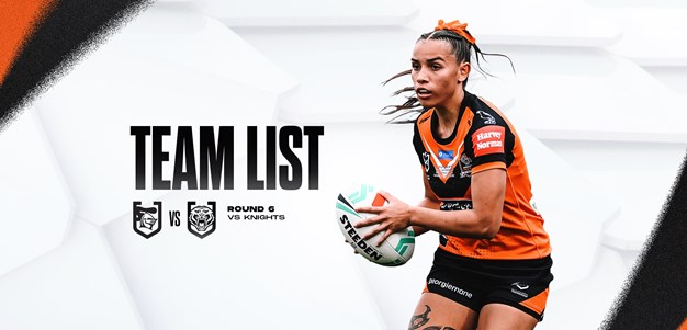 Team List: NRLW Round 6 vs Knights