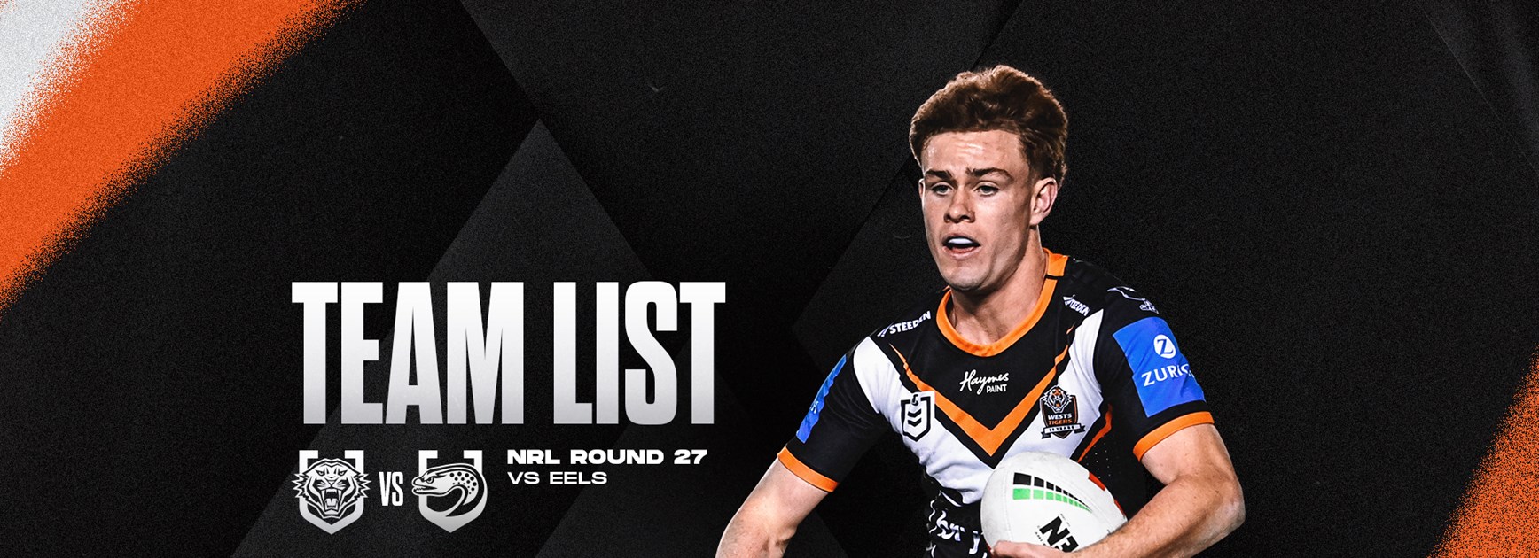 Team List: NRL Round 27 vs Eels