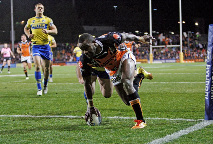 Marika Koroibete scored four tries when the Eels last visited Campbelltown 