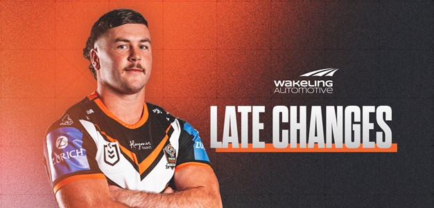 Late Changes: NRL Round 27 vs Eels