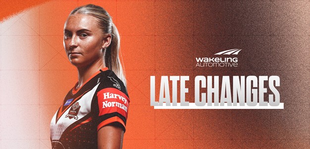 Late Changes: NRLW Round 9 vs Sharks