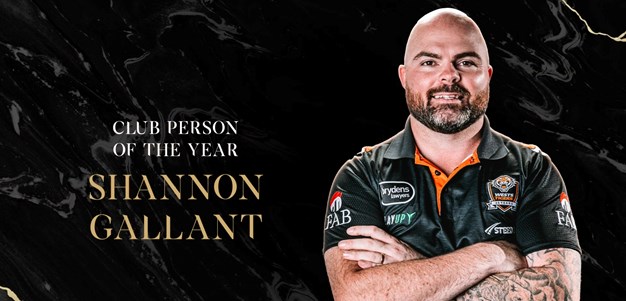 Gallant honoured with Club Person of the Year accolade