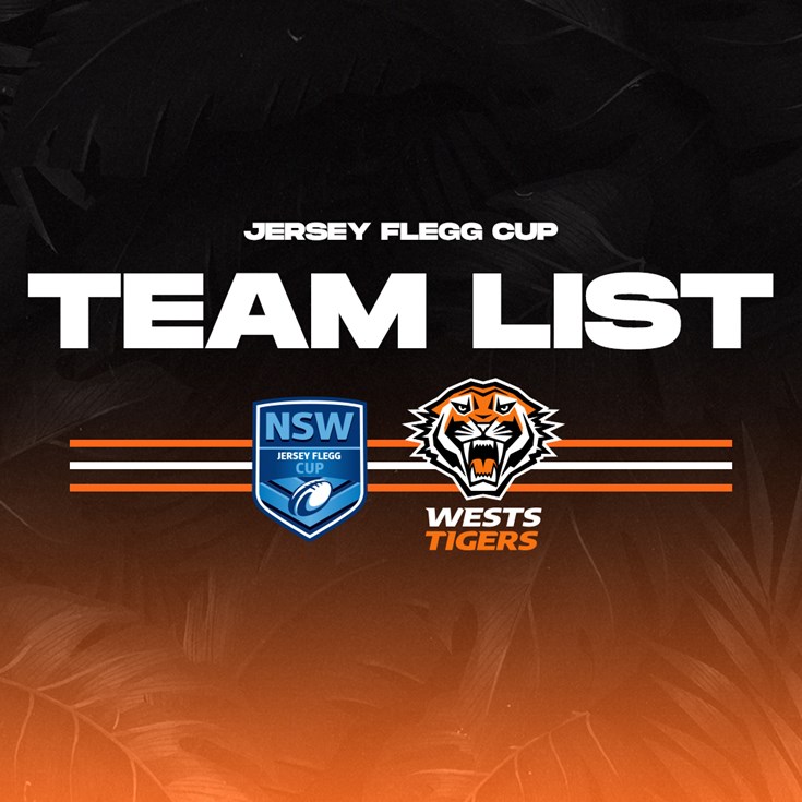 Team List: Jersey Flegg Round 22 vs Rabbitohs